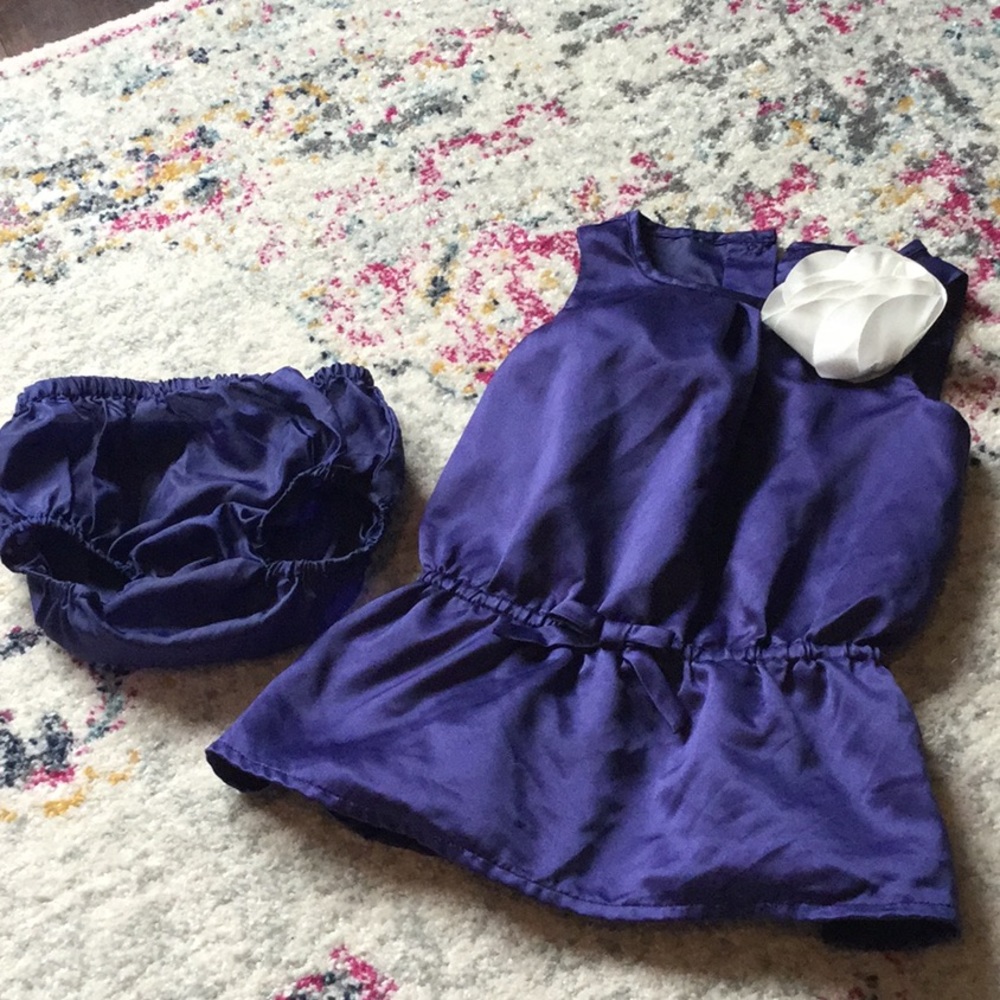 Janie and Jack - baby girl purple dress